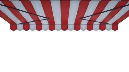 3d rendering awning canopy or sunshade isolated on white
の写真素材