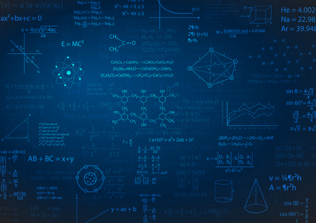 math formula or education background vector illustrationのイラスト素材