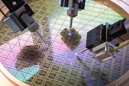 Semiconductor manufacturing with 3d rendering robotic arms with silicon wafers
