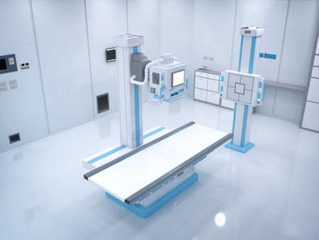 3d rendering x-ray scanner machine for radiology treatment