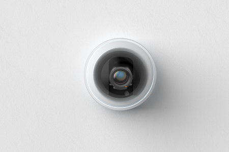 3d rendering security camera or cctv cameraの写真素材
