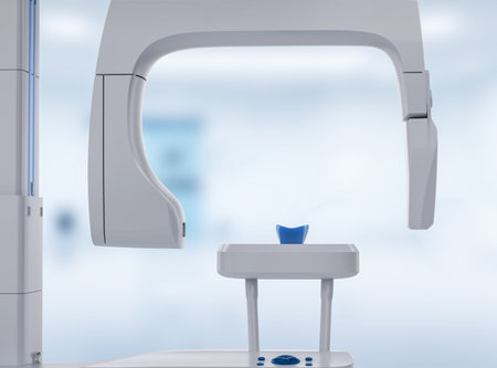 3d rendering x-ray scanner machine for dental treatment