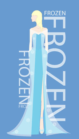 The fashion Princessのイラスト素材