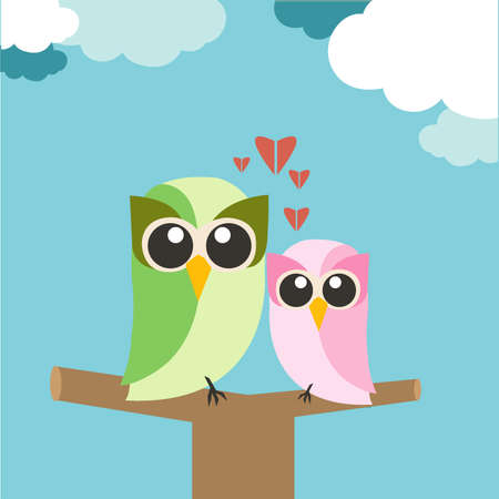 birds loveのイラスト素材