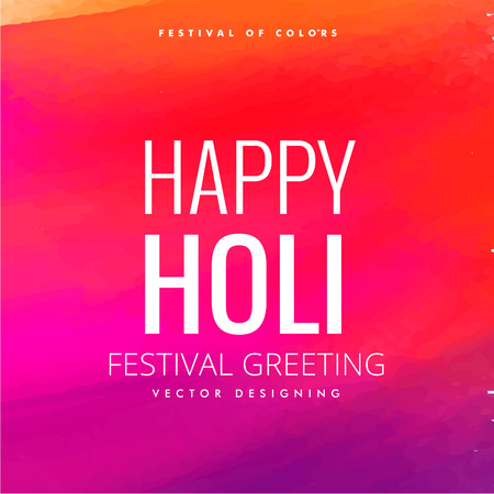 Happy Holi  festival of colors vector design , celebration concept designのイラスト素材