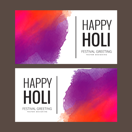 Happy Holi  festival of colors vector design , celebration concept designのイラスト素材