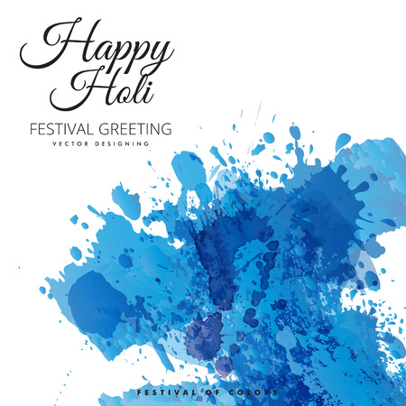 Happy Holi  festival of colors vector design , celebration concept designのイラスト素材