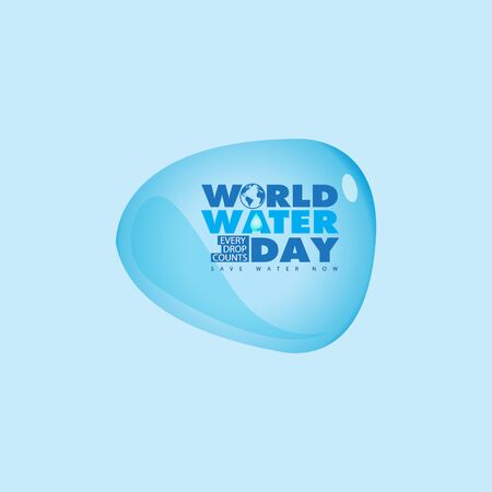 Creative World Water Day Greeting stock vectorのイラスト素材