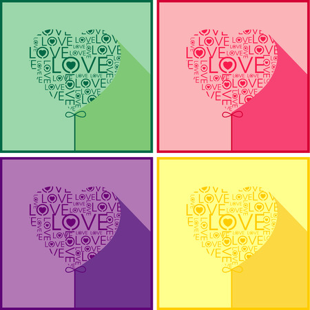 Vector - Vector hearts setのイラスト素材