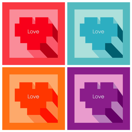 Vector - Vector hearts setのイラスト素材