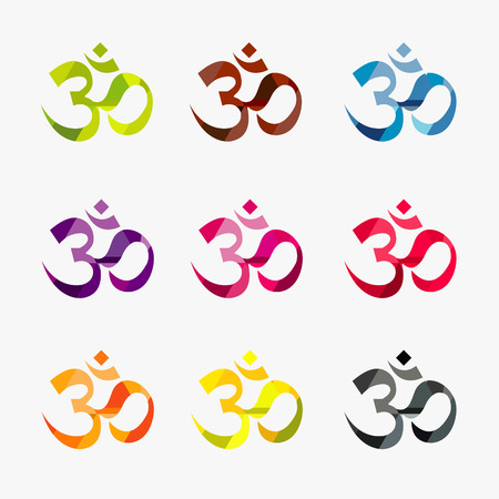 The Om set vector designのイラスト素材