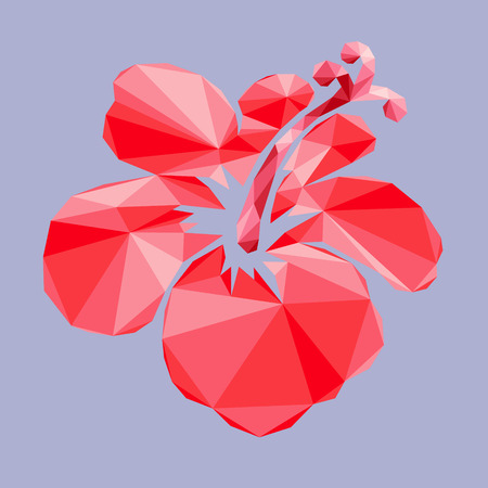 Polygonal Flowerのイラスト素材