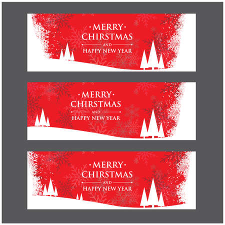 Merry Christmas, vector design and illustrationのイラスト素材