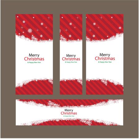 Merry Christmas, vector design and illustrationのイラスト素材