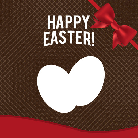 Spring Easter background with egg (happy)のイラスト素材