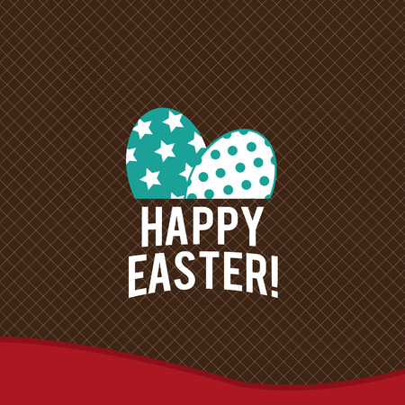 Spring Easter background with egg (happy)のイラスト素材