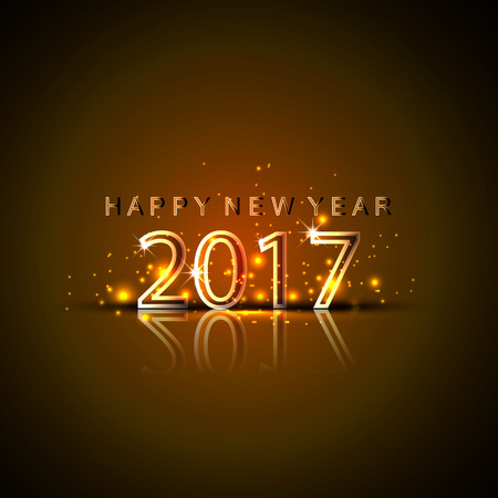 Happy New Year 2017のイラスト素材