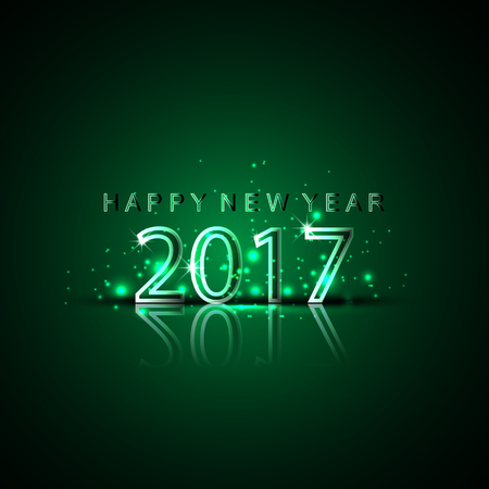 Happy New Year 2017のイラスト素材
