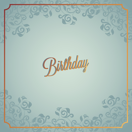Happy Birthday card and background designのイラスト素材