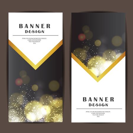 card and banner design with bokeh background.のイラスト素材