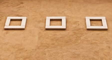 Wall texture with square use for texture and backgroundの写真素材