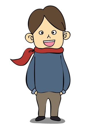 Happy smiling manのイラスト素材