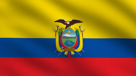 Flag of Ecuadorの写真素材