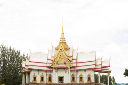 white temple sungnoen koratの写真素材