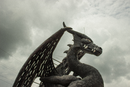 Dragon coffee Recycle steel nakornratchsimaの写真素材