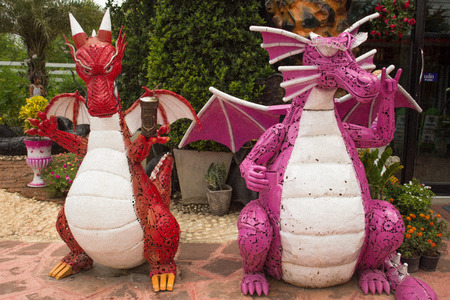 Dragon coffee Recycle steel nakornratchsimaの写真素材