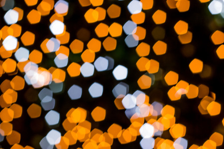 Bokeh lights of New Year\'s tree