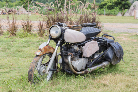 Antique Motorcycleの写真素材