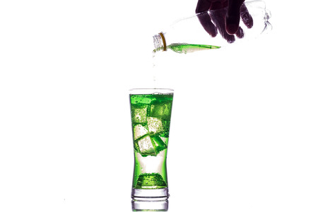 The sweet cooled drink with iceの写真素材