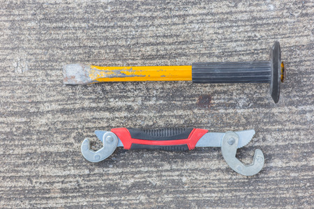 Construction Tools On The Ground.
