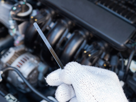 Lubricant level check.の写真素材
