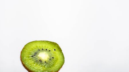 Isolate kivi fruit in white background. fruit backgroundの写真素材