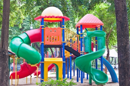 playground at park in thailandの写真素材