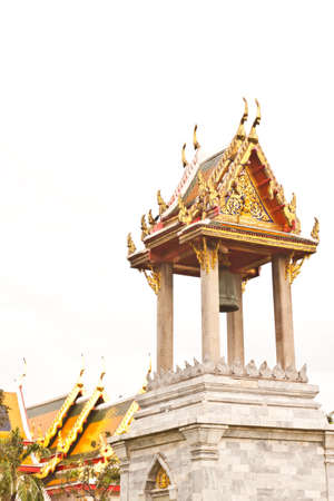 Belfry at Wat Benchamaborphit in Thailandの写真素材