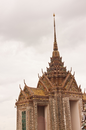 The beauty pagoda at wat arun in Thailandの写真素材