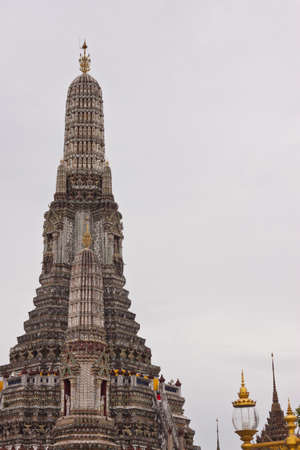 The beauty pagoda at wat arun in Thailandの写真素材