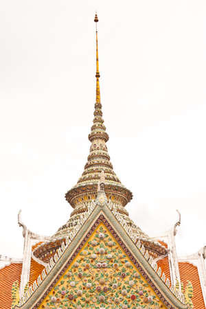 The beauty pagoda at wat arun in Thailandの写真素材