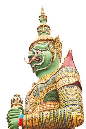 Green Giant at Wat-Arun in Thailandの写真素材