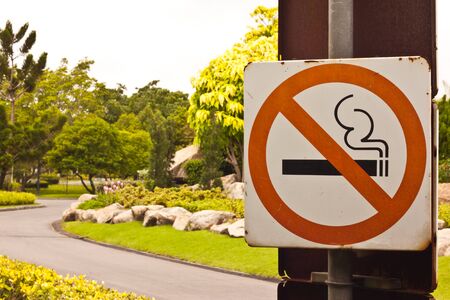 No smocking in gadentの写真素材