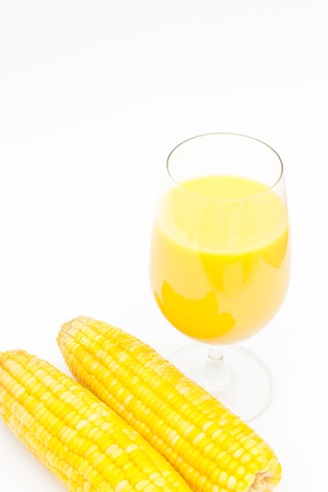 corn with corn juiceの写真素材