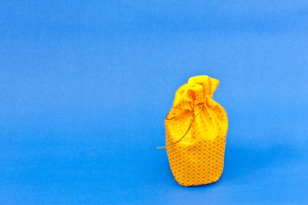 golden money bagの写真素材