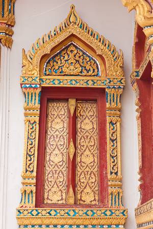 art of door in thailandの写真素材
