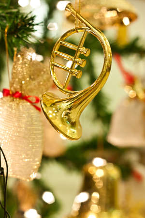 golden saxophoneの写真素材