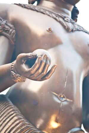 hand with ballの写真素材