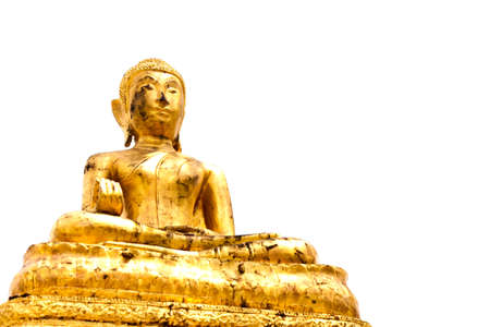 ancient Buddha statue in thailandの写真素材