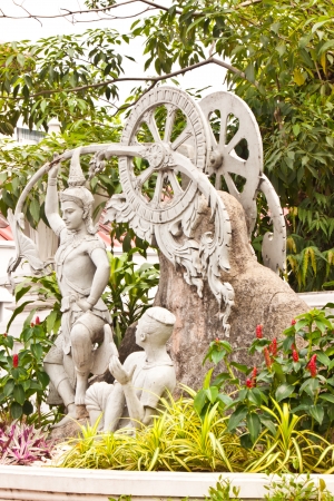 history statue in thailandの写真素材